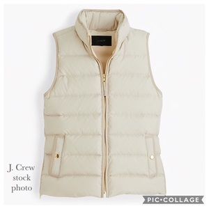 J. Crew Mountain Down Feathers Puffer Vest - Medium